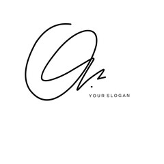 Or Initial signature logo vector design