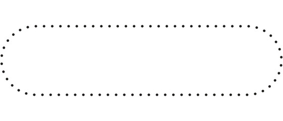 cylindrical shape in geometry, horizontal cylinder shape for text box, simple line border vector