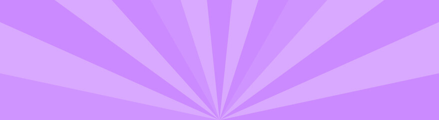 かわいいポップな集中線　紫　　サンバースト　縦　　Illustration with retro comic effect. Cute purple burst background.