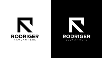 R letter logo design Vector. Graphic alphabet symbol for corporate business identity. Creative typographic icon concept.