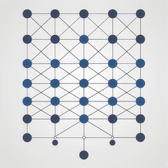 Intricate Blue and White Pattern