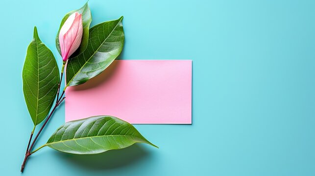 Maqueta de una nota en blanco con espacio para texto. 