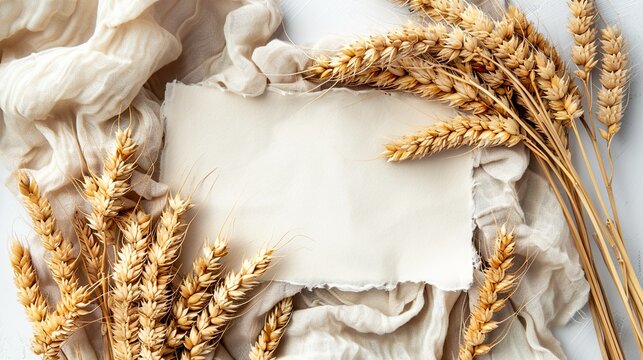 Maqueta de una nota en blanco con espacio para texto. 