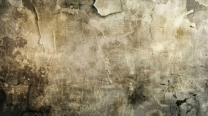 Obraz premium Grunge background featuring a distressed, weathered paper texture with stains, creases, and worn-out edges.