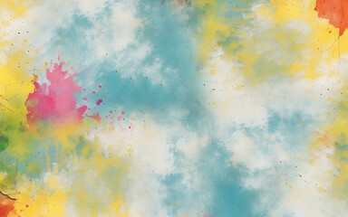 Digital sketch on soft colorful wall mix. 2d illustration vector. Modern art with artistic brush.