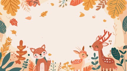 Woodland Friends in Autumns Embrace