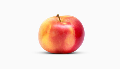 red Apples isolated on white background. Clipping path apple. Red apple macro studio photo. High quality photo