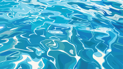 Ripples and water waves, sea ocean surface. Vector background, banner.