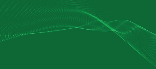 Futuristic dot wave. Abstract digital particle wave. Technology background. Colored musical wave. Light background. Digital background with smooth, wavy curves. 3D vector illustration
