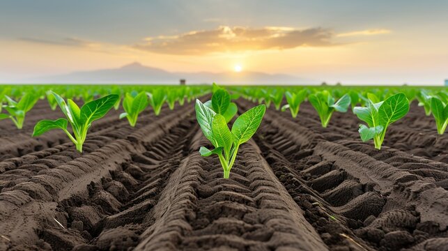 Highlight organic farming's contributions to soil health and biodiversity in Micro Stock images. Height Resolution Photo, , Minimalism,