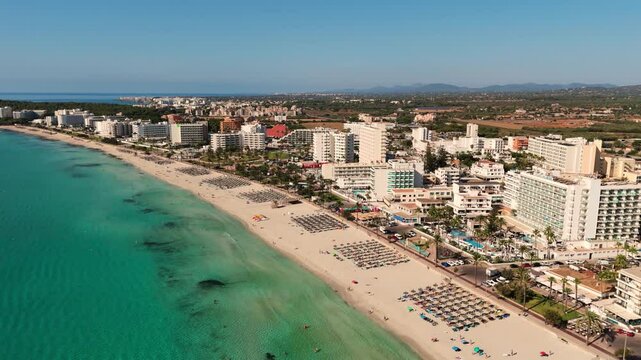 Majestic Aerial Perspectives of Cala Millor, Mallorca