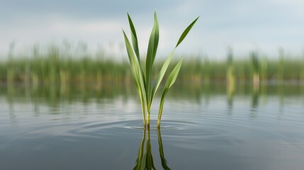 Fototapeta premium Showcase the Water Quality Act's measures to prevent water pollution and ensure ecological balance in Micro Stock. Height Resolution Photo, , Minimalism,