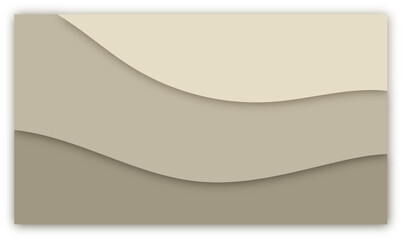 Obraz premium Abstract paper cut shape wave background