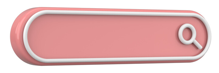 3D Illustration of a Search Box.