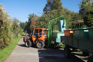 Wine yards in Stuttgart region in Germany in October	