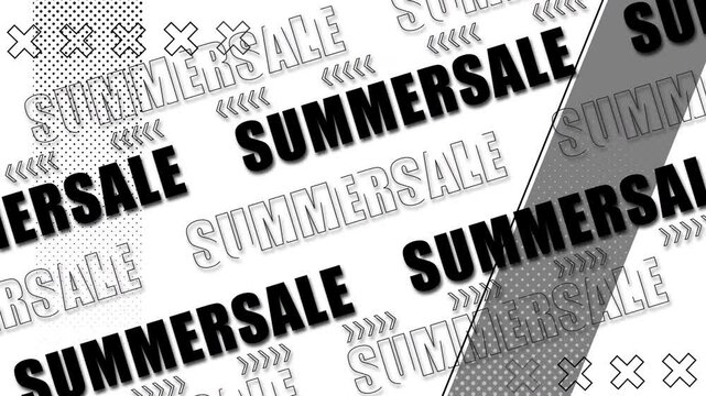SUMMER SALE　テキストアニメーション　背景透過