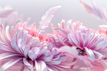 Abstract floral design in pastel colors. Perfect for prints, postcards, or wallpaper