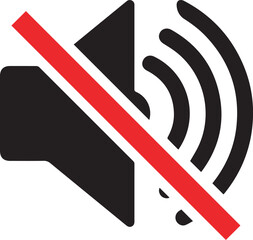 No Sound icon, logo, Vector, EPS