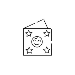 baby book vector type icon
