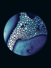 Fototapeta premium microscope view of cells, abstract science background