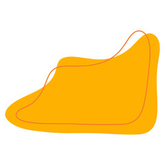 Abstract Orange yellow Blob Shapes Element