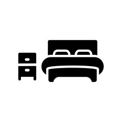 Bed icon template