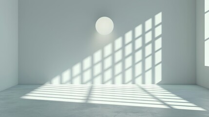 Obraz premium Clean vertical lines with shadow effects, ideal for depth and dimension in graphic design. Illustrater Image, Shiny, bright, beautiful , Minimalism,