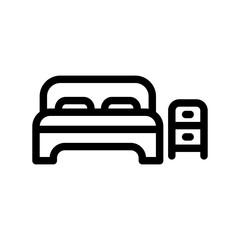 Bed icon template