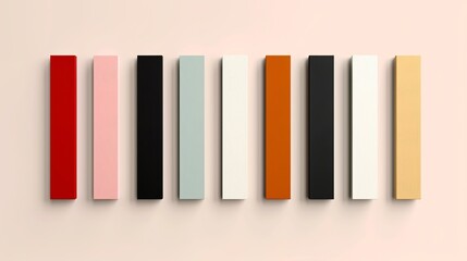 Fototapeta premium Equal-width vertical stripes in muted tones, ideal for subtle and elegant patterns in textile design. Illustrater Image, Shiny, bright, beautiful , Minimalism,