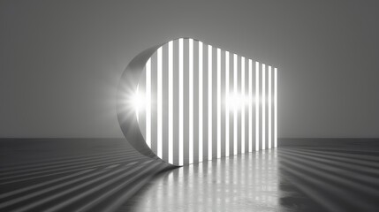 Obraz premium Thin vertical lines in grayscale, perfect for subtle textures and background elements in graphic design. Illustrater Image, Shiny, bright, beautiful , Minimalism,