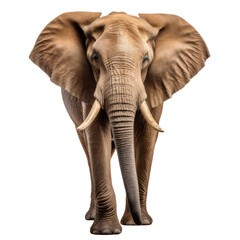 Obraz premium front view elephant cut out background