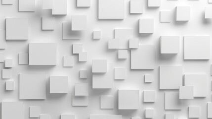 Using white 3D blocks, this abstract wallpaper is rendered in a futuristic environment with copy-space.