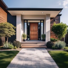 entrance to the house