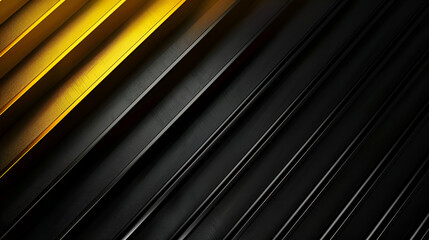 Luxury dark background with golden lines composition ,Abstract yellow black circuit cyber line slash on dark grey metallic design modern futuristic technology background