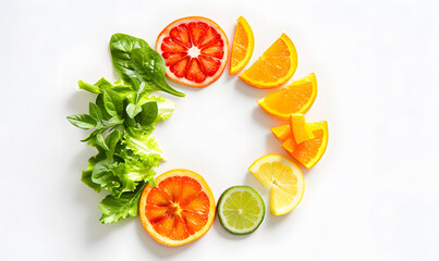 vegetable and fruits photo or illustrator on white background