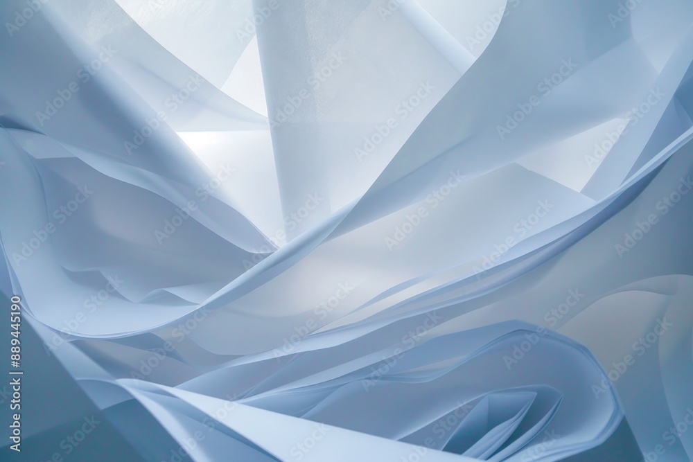 Poster a close-up shot of a blank white sheet of paper, suitable for use in educational or creative setting