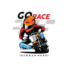 motor race vector illustration of a motor race motor race logo kid motor race