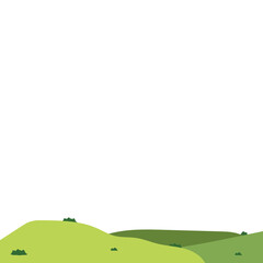Obraz premium Green Field Illustration 