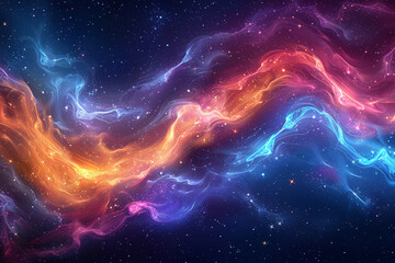 Swirling Galaxy of Colors