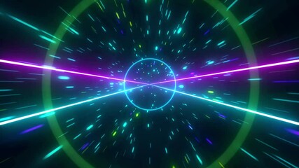 Abstract retro style 80s-90s futuristic backdrop. Digital neon retro party laser pattern background. - Powered by Adobe