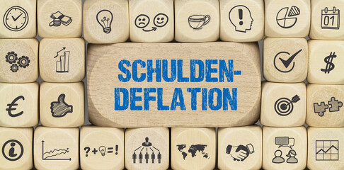 Schuldendeflation	
