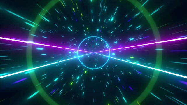 Abstract retro style 80s-90s futuristic backdrop. Digital neon retro party laser pattern background.