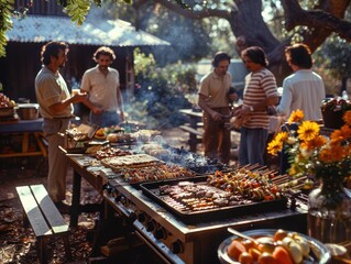 Inclusive Barbecue Gathering: Celebrating Diversity and Togetherness in the Backyard