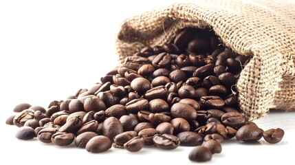 Obraz premium A close-up of premium coffee beans