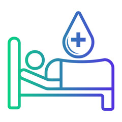 stretcher Line Gradient Icon