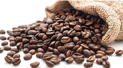 Obraz premium A close-up of premium coffee beans