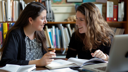 Fototapeta premium A_female_student_raises