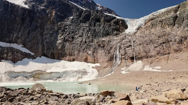 Video compilation of Edith Cavell Glacier in Jasper, Alberta, Canada. July 11, 2024.