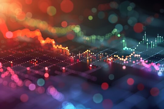 Colorful Scatter Plot Visualizing the Relationship Between Inflation Rates and Currency Values