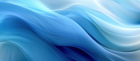 Fototapeta premium Abstract Blue Swirling Waves